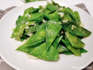 小白菜豆扁的做法 扁豆夹的做法