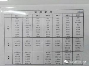 15元标准员工餐菜单 15元标准一周菜单