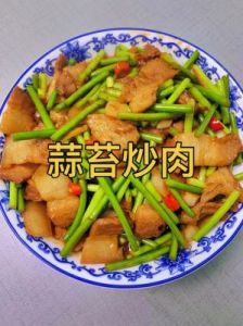 蒜苗炒肉的做法 素炒蒜苗的做法大全